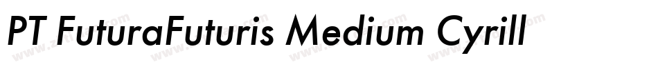 PT FuturaFuturis Medium Cyrillic字体转换